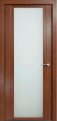 Межкомнатная дверь H-IV дуб палисандр стекло белое