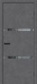 Межкомнатная дверь Браво-2.55 Slate Art стекло Mirox Grey