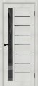 Межкомнатная дверь Браво-27 Bianco Veralinga стекло Mirox Grey