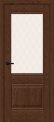 Межкомнатная дверь Прима-3 Brown Dreamline стекло White Сrystal