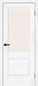 Межкомнатная дверь Прима-3 Snow Melinga стекло White Crystal