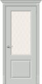 Межкомнатная дверь Скинни-13 Grace стекло White Crystal