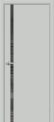 Межкомнатная дверь Браво-1.55.П Grey Matt остекленная
