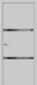 Межкомнатная дверь Браво-2.55.П Grey Matt остекленная