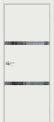 Межкомнатная дверь Браво-2.55.П White Matt остекленная