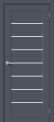 Межкомнатная дверь Браво-22 Stormy Matt остекленная