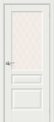 Межкомнатная дверь Неоклассик-35 White Matt остекленная