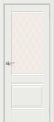 Межкомнатная дверь Прима-3 White Matt стекло White Сrystal
