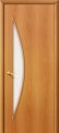 Межкомнатная дверь 5С Л-12 (МиланОрех) остекление сатинато