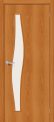 Межкомнатная дверь 6С Л-12 (МиланОрех) остекление сатинато