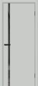 Межкомнатная дверь Браво-0.40 П Grey Silk остекленная