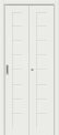 Межкомнатная складная дверь Браво-22 White Matt стекло Magic Fog