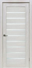 Изображение товара Межкомнатная дверь X-2 тон белая лиственница остекление сатинат белое