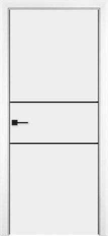 Изображение Межкомнатная дверь Лайн-3 AL кромка с 2-х сторон вайт