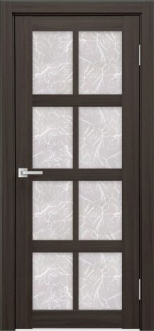 Изображение Межкомнатная дверь К-8 тон грей остекление гранит прозрачный