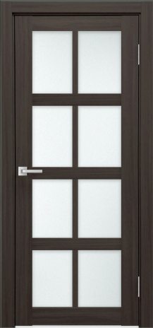 Изображение Межкомнатная дверь К-8 тон грей остекление сатинат белое
