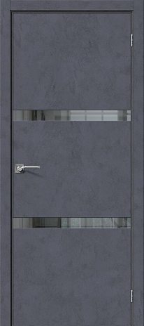 Изображение Межкомнатная дверь Порта-55 4AF Graphite Art стекло Mirox Grey