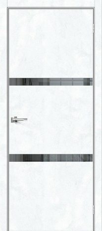 Изображение Межкомнатная дверь Порта-55 4AF Snow Art стекло Mirox Grey