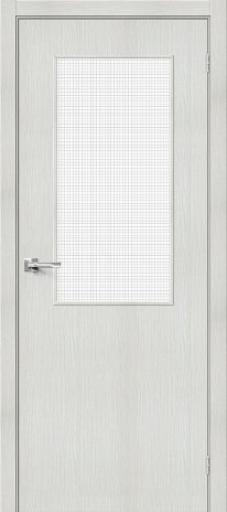 Изображение Межкомнатная дверь Браво-7 Bianco Veralinga стекло Wired Glass 12.5