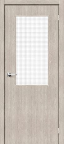 Изображение Межкомнатная дверь Браво-7 Cappuccino Melinga стекло Wired Glass 12.5