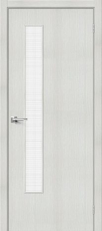 Изображение Межкомнатная дверь Браво-9 Bianco Veralinga стекло Wired Glass 12.5