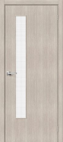 Изображение Межкомнатная дверь Браво-9 Cappuccino Melinga стекло Wired Glass 12.5
