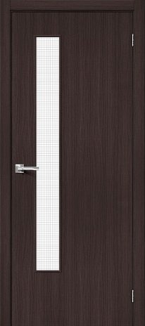 Изображение Межкомнатная дверь Браво-9 Wenge Melinga стекло Wired Glass 12.5
