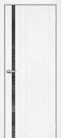 Изображение Межкомнатная дверь Браво-1.55 Snow Veralinga стекло Mirox Grey