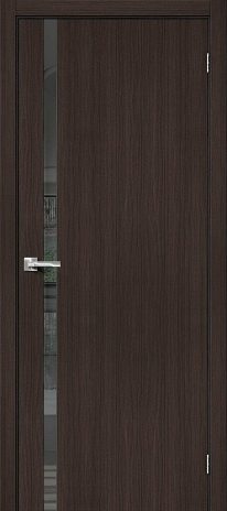 Изображение Межкомнатная дверь Браво-1.55 Wenge Veralinga стекло Mirox Grey