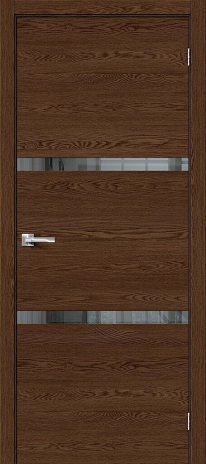 Изображение Межкомнатная дверь Браво-2.55 Brown Skyline стекло Mirox Grey