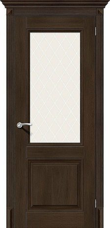 Изображение Межкомнатная дверь Классико-33 Dark Oak стекло White Crystal