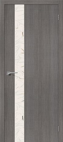 Изображение Межкомнатная дверь Порта-51 SA Grey Crosscut стекло Silver Art