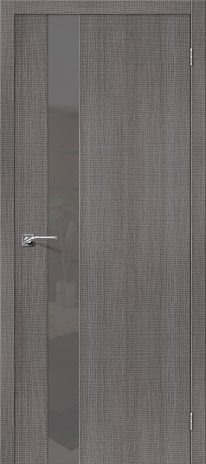 Изображение Межкомнатная дверь Порта-51 Smoke Grey Crosscut стекло Smoke