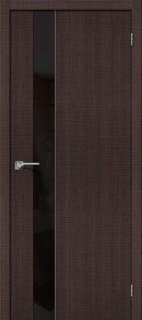 Изображение Межкомнатная дверь Порта-51 BS Wenge Crosscut стекло Black Star