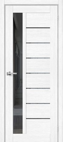 Изображение Межкомнатная дверь Порта-27 Snow Veralinga стекло Mirox Grey