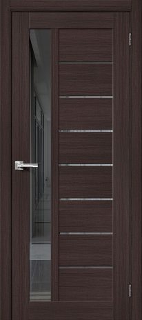 Изображение Межкомнатная дверь Порта-27 Wenge Veralinga стекло Mirox Grey