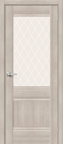 Изображение Межкомнатная дверь Прима-3.1 Cappuccino Veralinga стекло White Сrystal