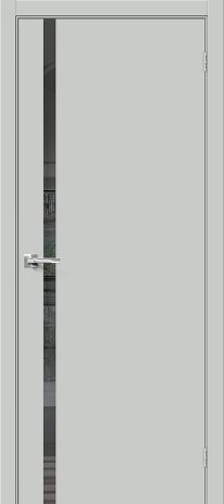 Изображение Межкомнатная дверь Браво-1.55.П Grey Matt остекленная