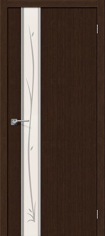 Изображение Межкомнатная дверь Глейс-1 Twig 3D Wenge стекло Twig