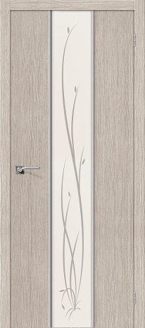 Изображение Межкомнатная дверь Глейс-2 Twig 3D Cappuccino стекло Twig
