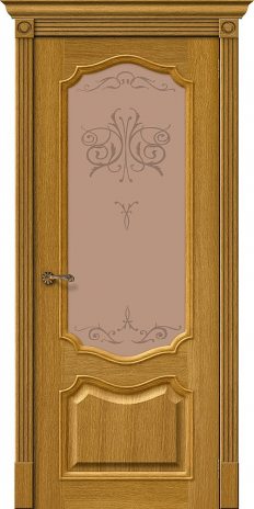 Изображение Межкомнатная дверь Вуд Классик-53 Natur Oak стекло Bronze Art