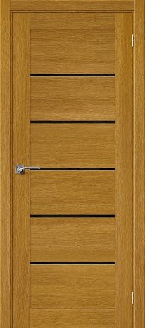 Изображение Межкомнатная дверь Вуд Модерн-22 Natur Oak/Black Star остекленная