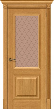 Изображение Межкомнатная дверь Вуд Классик-13 Natur Oak стекло Bronze Crystal