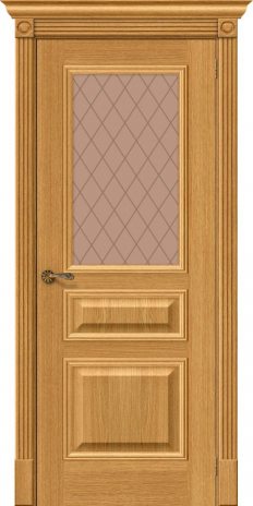 Изображение Межкомнатная дверь Вуд Классик-15.1 Natur Oak стекло Bronze Crystal