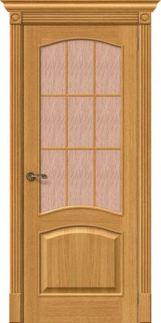 Изображение Межкомнатная дверь Вуд Классик-33 Natur Oak стекло Bronze Gloria