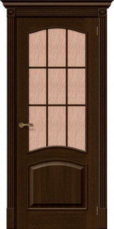 Изображение Межкомнатная дверь Вуд Классик-33 Golden Oak стекло Bronze Gloria
