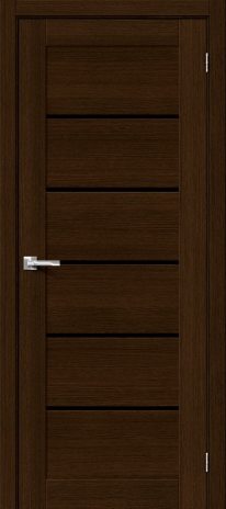 Изображение Межкомнатная дверь Вуд Модерн-22 Golden Oak стекло Black Star