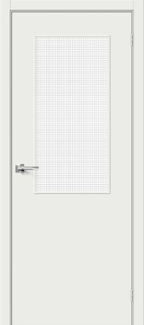 Изображение Межкомнатная дверь Браво-7 Super White стекло Wired Glass 12.5
