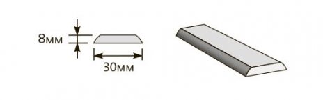 Изображение Притворная планка 2000*30*8 Grace