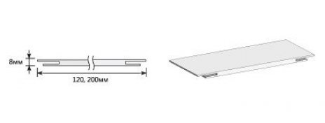 Изображение Добор Т 2070*120*8 Light Sonoma